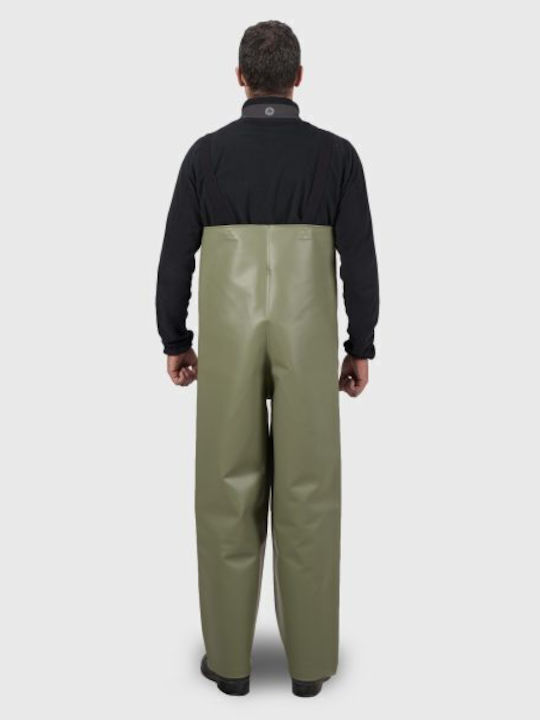 Anorak Tuna Αδιάβροχη Φόρμα Τιράντες Αυξημένη Αντοχή Στο Λίπος Ψαριών Μπλέ Πράσινο
