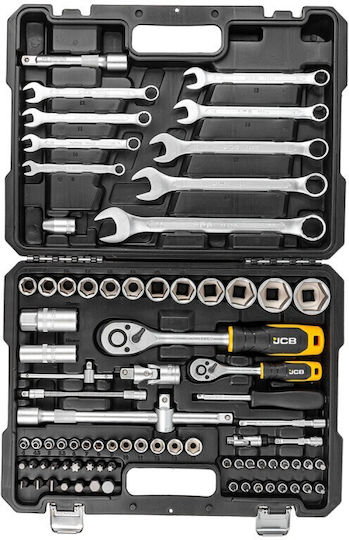 JCB Set Ratchet 1\2" & 1\4" 82pcs