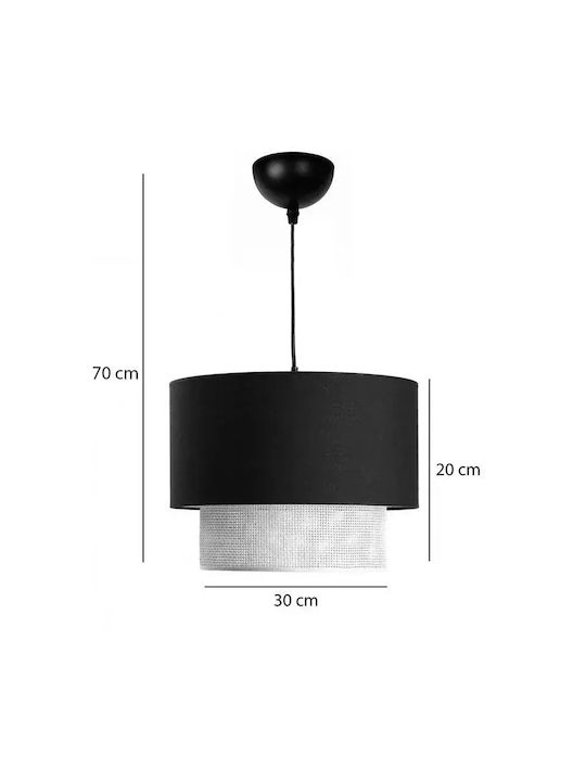 Pakketo Fersa Pendant Light Ecru Natural with Socket E27 30x30x20cm