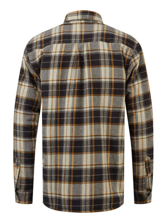 Portwest Ka313 Check Shirt Sherpa Lining Ka3 Brown
