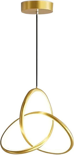 Pakketo Trinity Hängelampe Gold 22x22x100cm Pakketo Trinity Hängelampe Gold 22x22x100cm