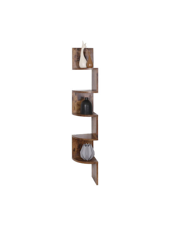 Corner Bookcase Bronze 20x20x127.5cm