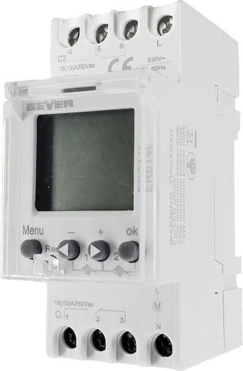 Geyer Astronomical Digital Time Switch Rail with Backup
