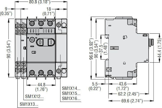 Lovato Electric Βιομηχανικός Διακόπτης SM1P0400
