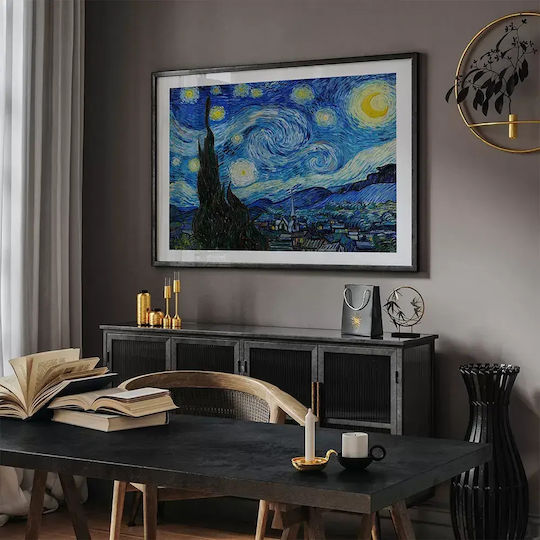 Poster Van Gogh Starry Night Art105 50cm X 70cm Λευκή Ξύλινη Κορνίζα