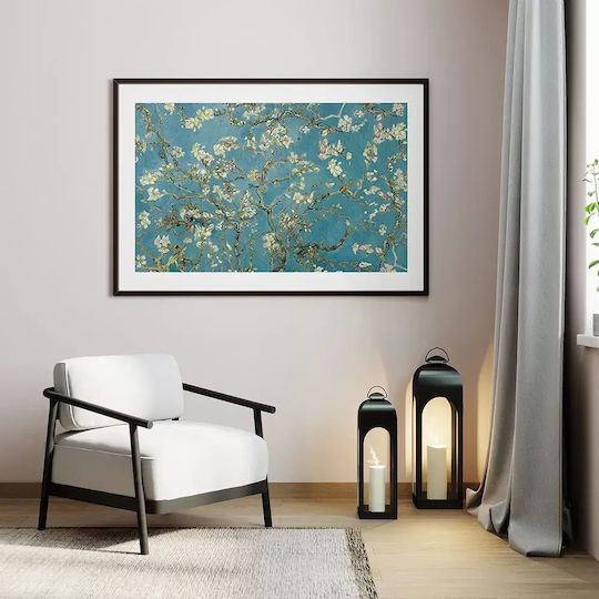 Poster Van Gogh Almond Blossom Art104 50cm X 70cm Black Wooden Frame
