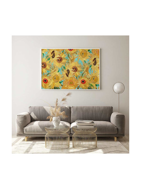 Poster Van Gogh Sunflowers Art109 50cm X 70cm Μαύρη Ξύλινη Κορνίζα