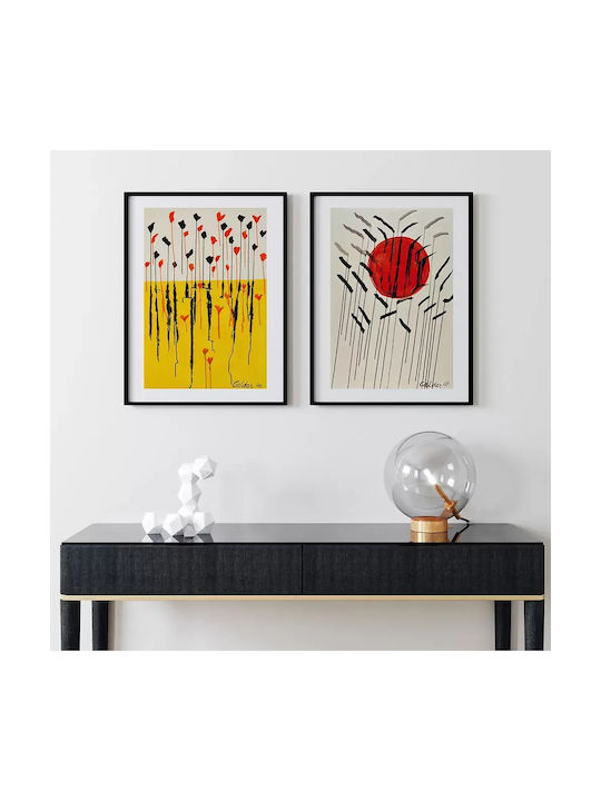 Poster Calder Cattails Red Sun Art119 50cm X 70cm