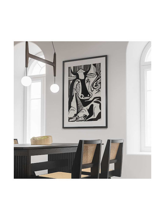 Poster Liegende Kuh Große Kuh Liegt Art140 50cm x 70cm