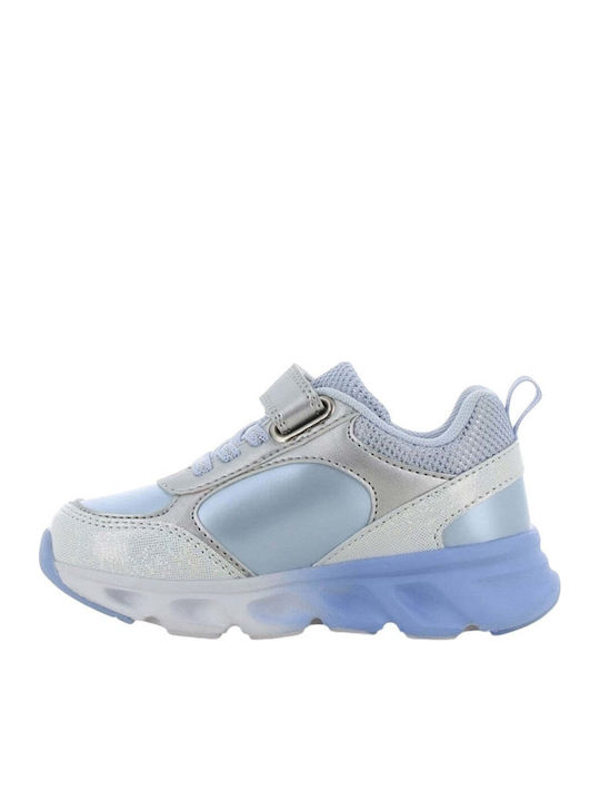Frozen Kids Anatomic Sneakers with Hoop & Loop Closure and Lights Multicolour