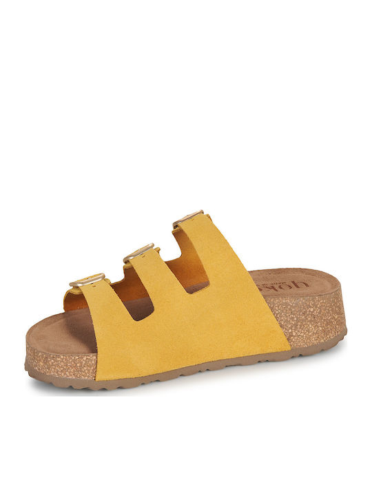 Tunez Women's Flat Sandals Yellow
