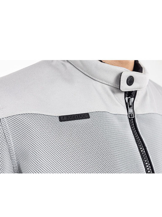 John Doe Aero Mesh Summer Men's Riding Jacket Artic White