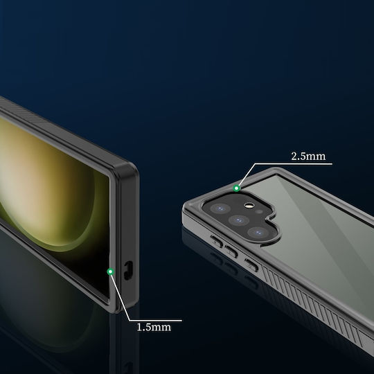 Redpepper Back Cover 2mm Rezistentă La Apă Negru Galaxy S24 Ultra