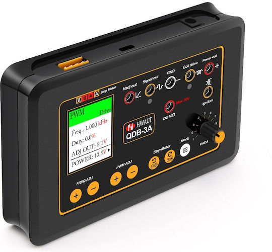Tester Actuator Auto Qdb-3a – Simulator Driver Pwm 12v/24v Ecran Color 1.8" Măsurare Tensiune Rezistență Test Bobină Injector Motor Pas cu Pas