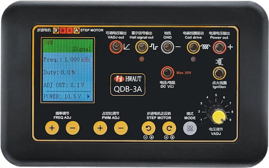 Tester Actuator Auto Qdb-3a – Simulator Driver Pwm 12v/24v Ecran Color 1.8" Măsurare Tensiune Rezistență Test Bobină Injector Motor Pas cu Pas