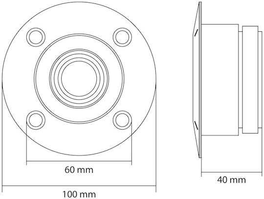MNC Tweeter Auto Rotund 104dB