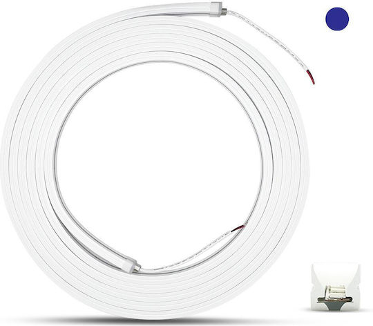 Geyer Rezistent la apă Bandă LED 24V Albastru Lumină 5m Neon Flex