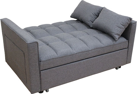 Wind Two-Seater Sofa Bed Grey 140x85x82cm