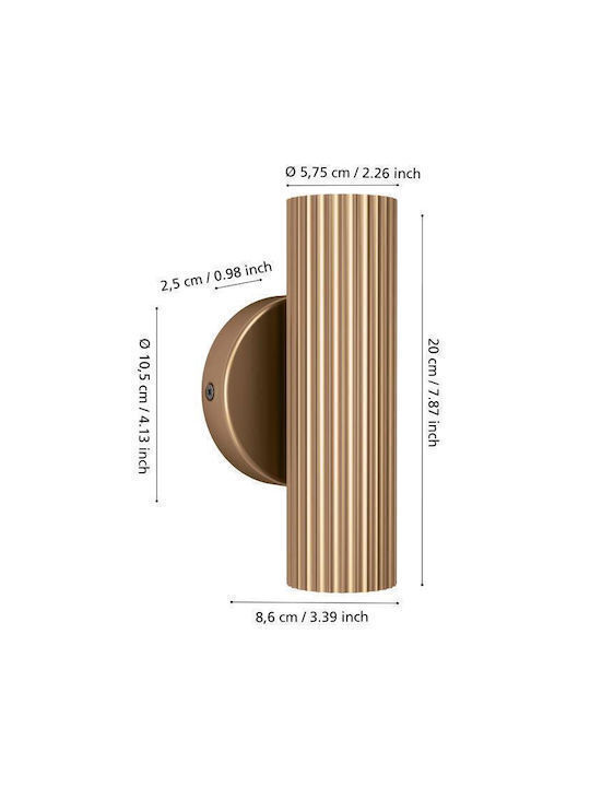 Eglo Portillo Double Spot with Socket GU10