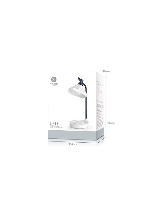 Tabletop LED Office Lamp with Flexible Arm in Yellow Color