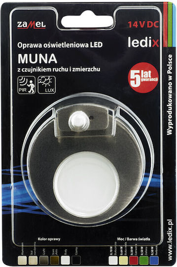 Zamel Lamp Wall LED Gray 7.3x7.6x2.1cm