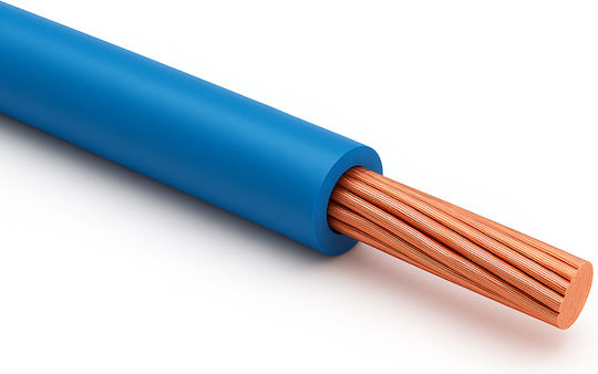 Electrical Cable Nya H07v-r 1x16mm² Blue Multistrand Top Coil 100m
