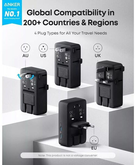 Anker Nano Travel Adaptor Pentru Prize Universal