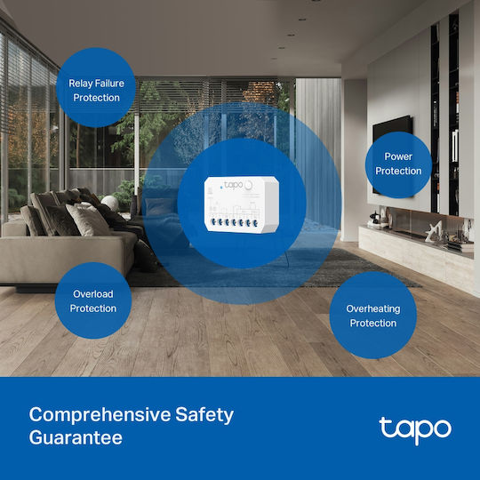 TP-LINK Tapo S110E Интелигентен Превключвател Wi-Fi и Bluetooth 10A