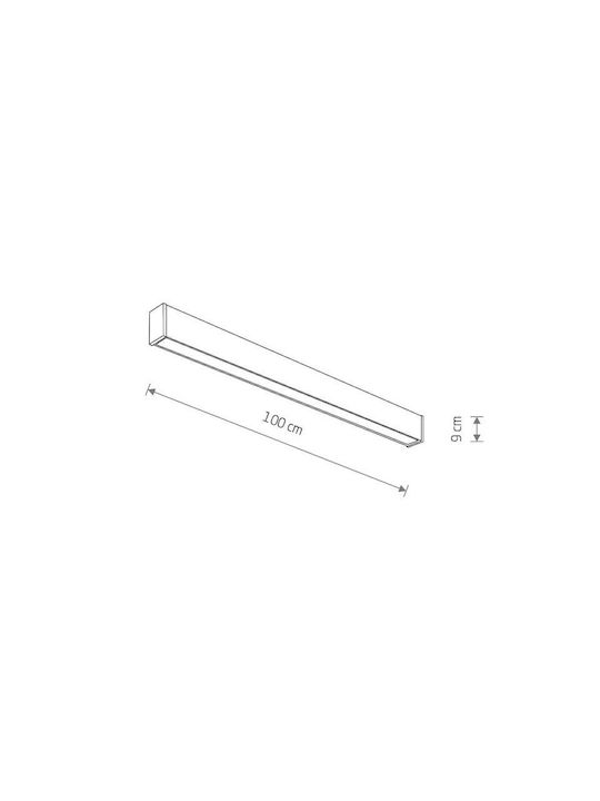Nowodvorski Outline Corp de iluminat de Exterior cu LED Integrat 11361