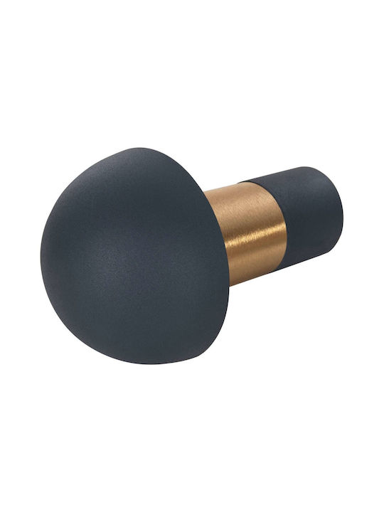 Freebox Metal Table Lamp for Socket E27 with Blue Shade and Gold Base