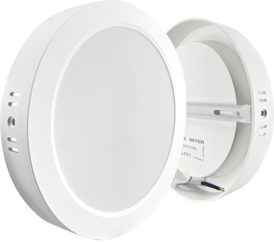 Geyer Rund Draußen LED Panel 20W mit Natürliches Weiß Licht 4000K