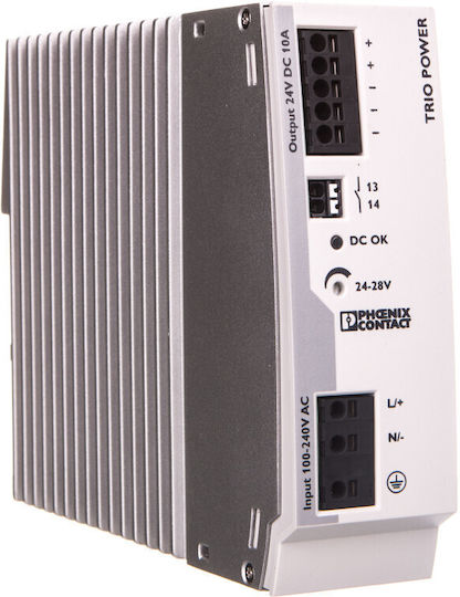 Phoenix Contact Sursă de Alimentare pe Șină DIN cu Ieșire 24V și Putere 240W 10A