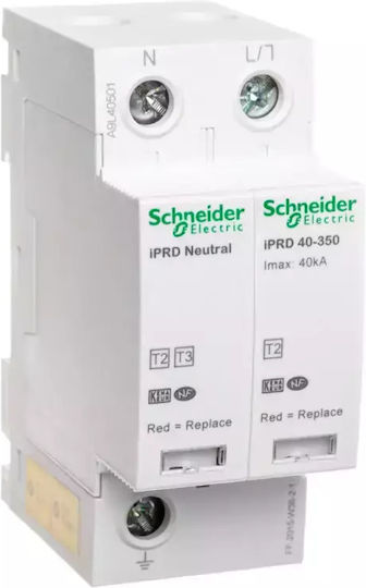 Schneider Electric Acti 9 iPRD40r Антикерни панел Двуполюсен Максимален изходен ток 40kA