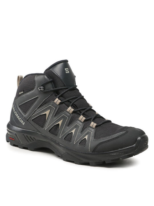 Salomon X Braze Mid GTX Men's Hiking Boots Waterproof with Gore-Tex Membrane Black