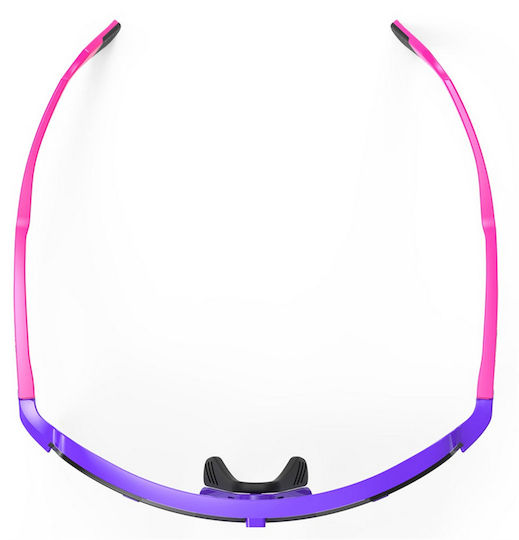 Rudy Project Cycling Glasses with Pink Frame and Multicolour Lenses