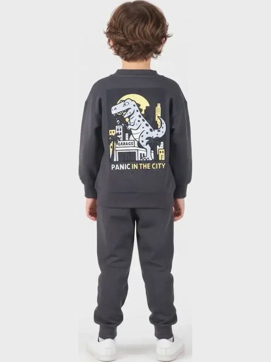 Kinder Trainingsanzüge Mit Jacke Grau 3Stücke Panic In The City