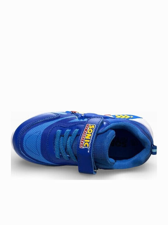 Marvel Dc Sonic Kids Sneakers with Hoop & Loop Closure and Blue Lights