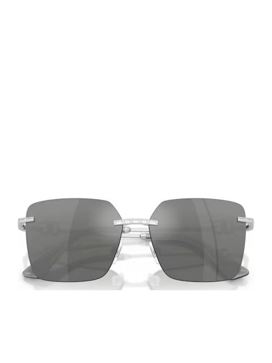 Dolce & Gabbana Unisex Sonnenbrillen mit Silbernem Rahmen und Silbernem Spiegelglas DG2332B 05/88