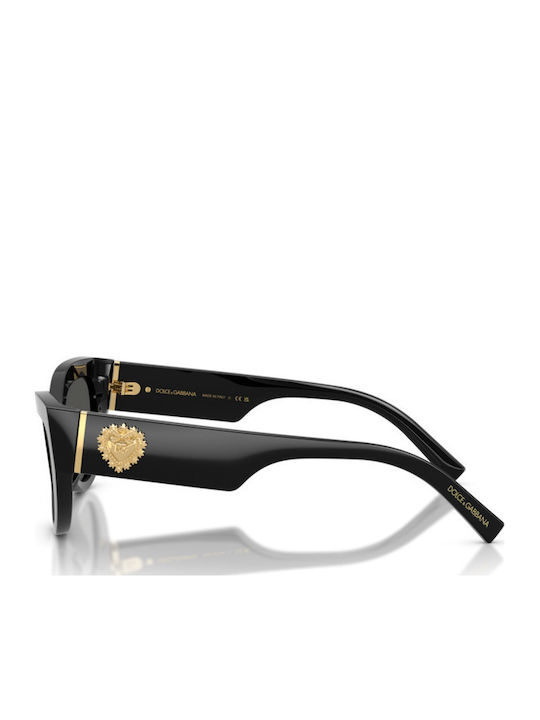Dolce & Gabbana Unisex Sunglasses With Black Horn-Rimmed Frame And Grey Lens DG4536 501/87