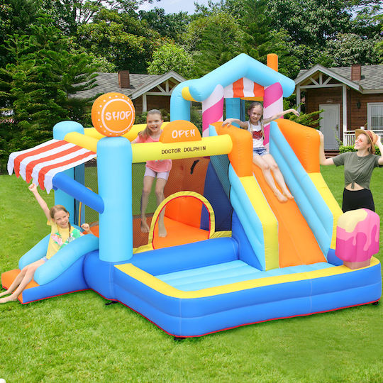 Fun Baby Inflatable with Trampoline and Slide for Age 4-6