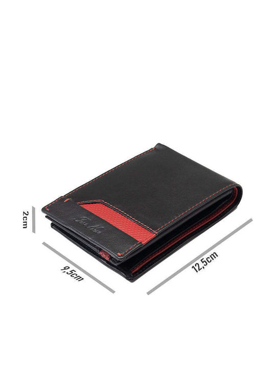 Δερμάτινο Ανδρικό Πορτοφόλι Καρτών με RFID Μαύρο