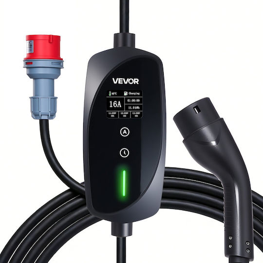 Vevor Portable Three-Phase Charging Station 11kW with Built-in Cable Type 2 (OGBXCDQPM11KC6E73001V2)