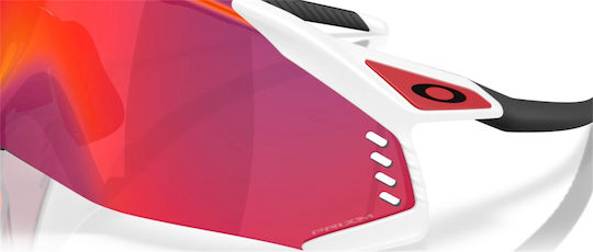 Oakley Γυαλιά Ποδηλασίας Prizm με Λευκό Σκελετό και Χρωματιστούς Φακούς