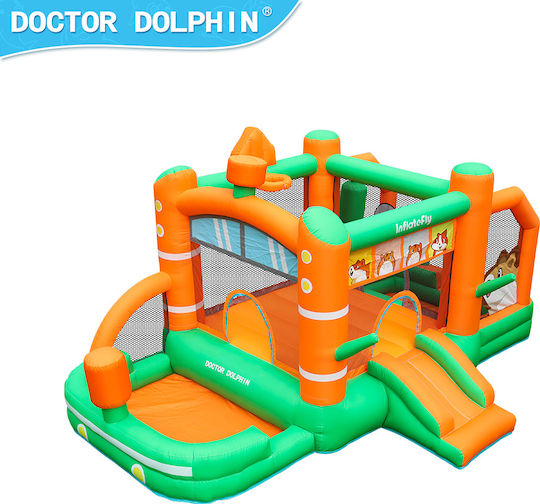 Fun Baby Inflatable Bouncer with Trampoline and Slide for 4-6 Years