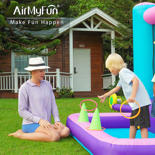 Fun Baby Inflatable Bouncer with Trampoline and Slide for 4-6 Years