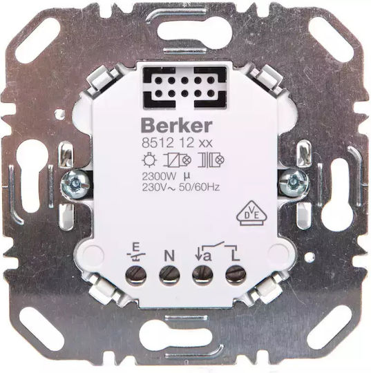 Hager Χωνευτός Μηχανισμός για Διακόπτη Dimmer Universal Μπουτόν 440W σε Ασημί Χρώμα