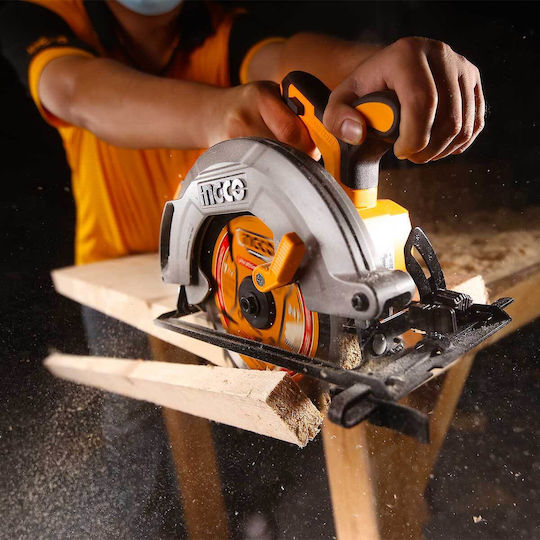 Ingco Circular Saw Brushless 20V Solo with Dust Extraction System