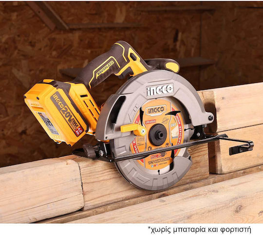Ingco Circular Saw Brushless 20V Solo with Dust Extraction System