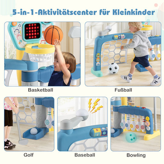 Costway Kinder-Basketballkorb Für Außen- Und Innenbereich