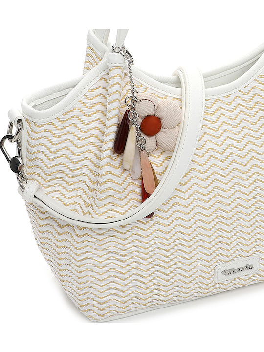 Straw Women's Shoulder Bag White